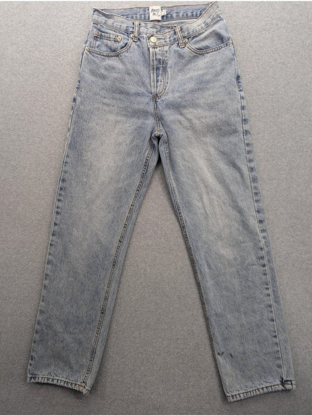 Princess Polly Mom Jeans Womens 4 Blue Light Wash High Rise Relaxed Fit Denim